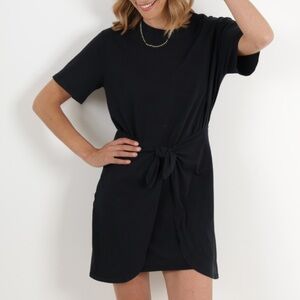 Xirena Emme Black T-shirt Dress SIZE XS